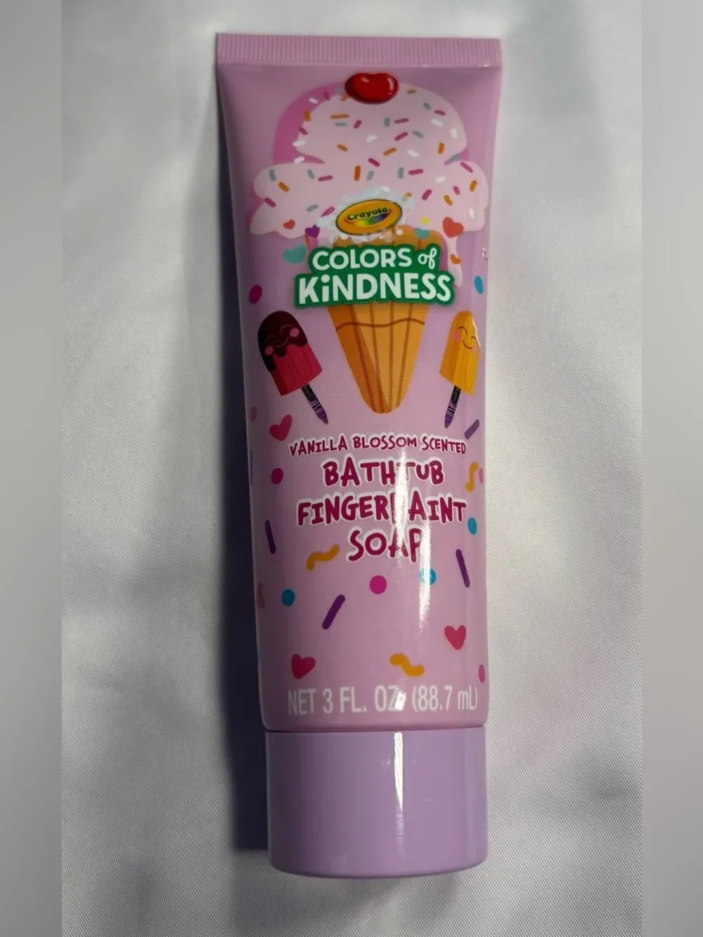4 New Crayola Colors of Kindness Bathtub Fingerpaint Soap